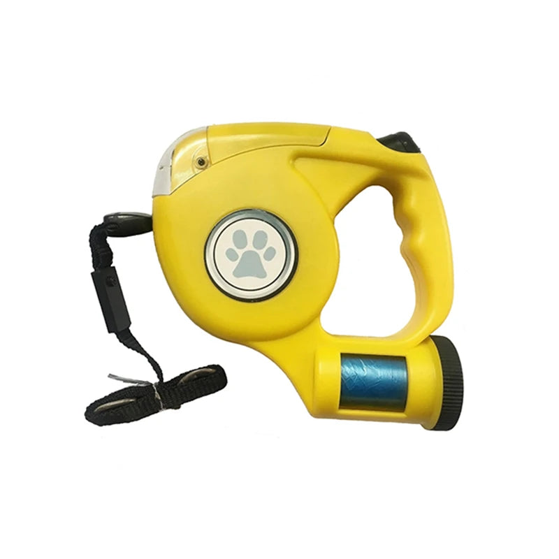 LED Dog Leash With Garbage Bag Automatic 4.5M