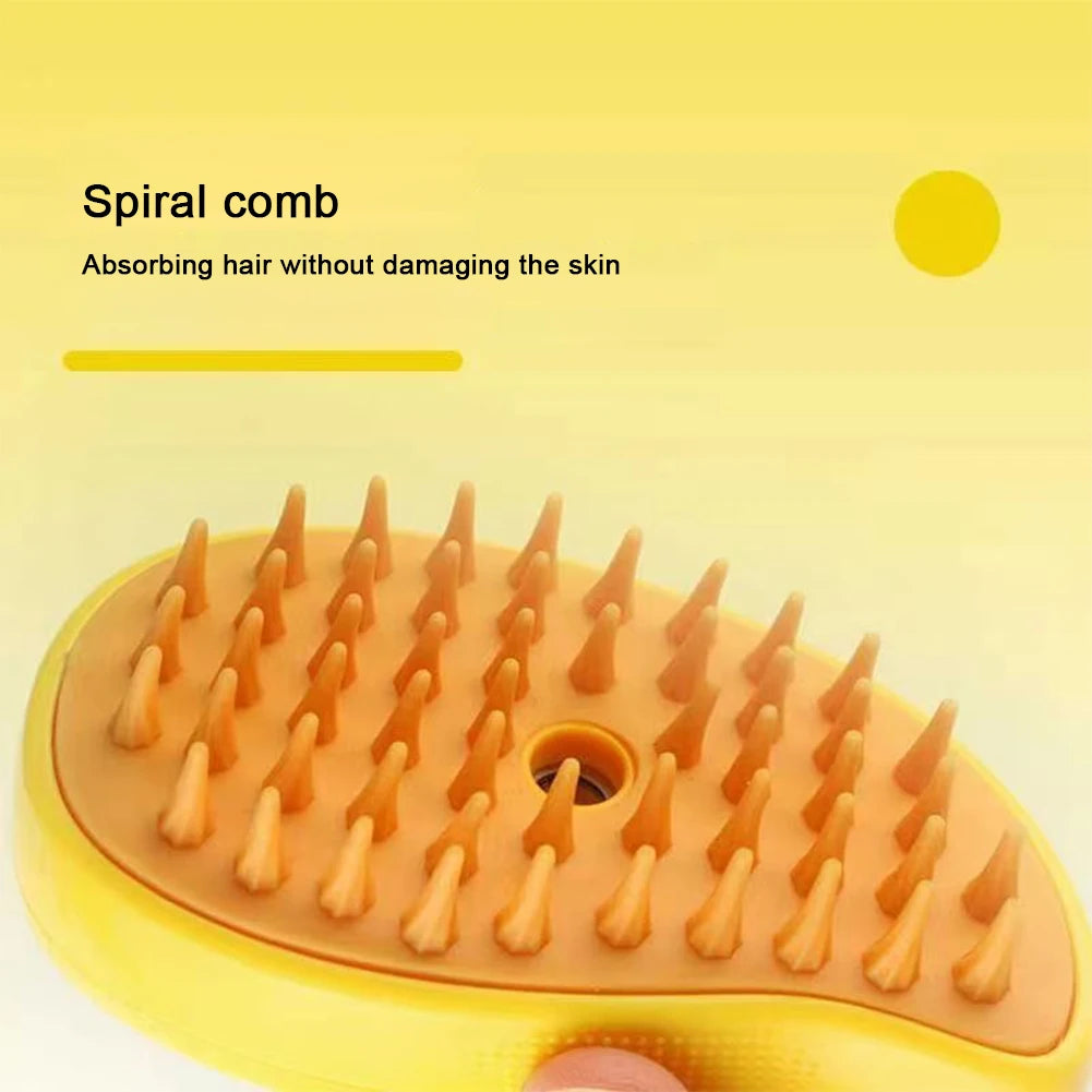 3-in-1 Pet Grooming Comb with Spray – For Cats & Dogs