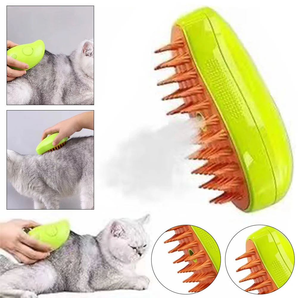3-in-1 Pet Grooming Comb with Spray – For Cats & Dogs