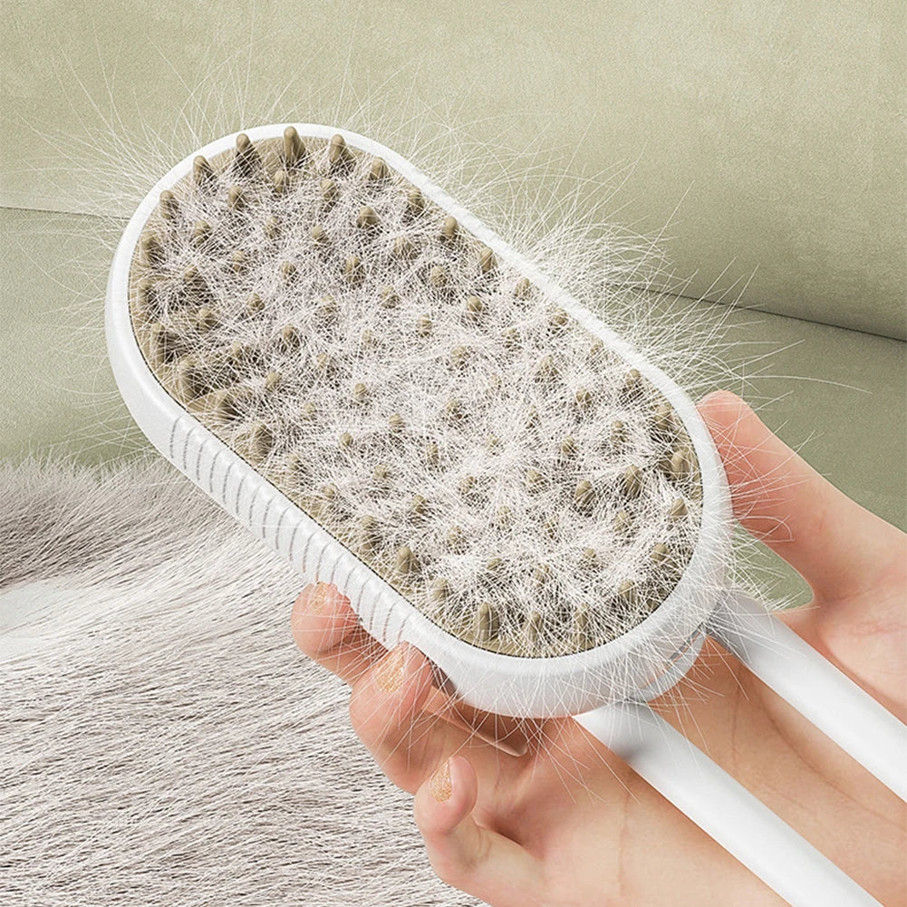 USB Rechargeable Cat and Dog Grooming Comb with Electric Spray