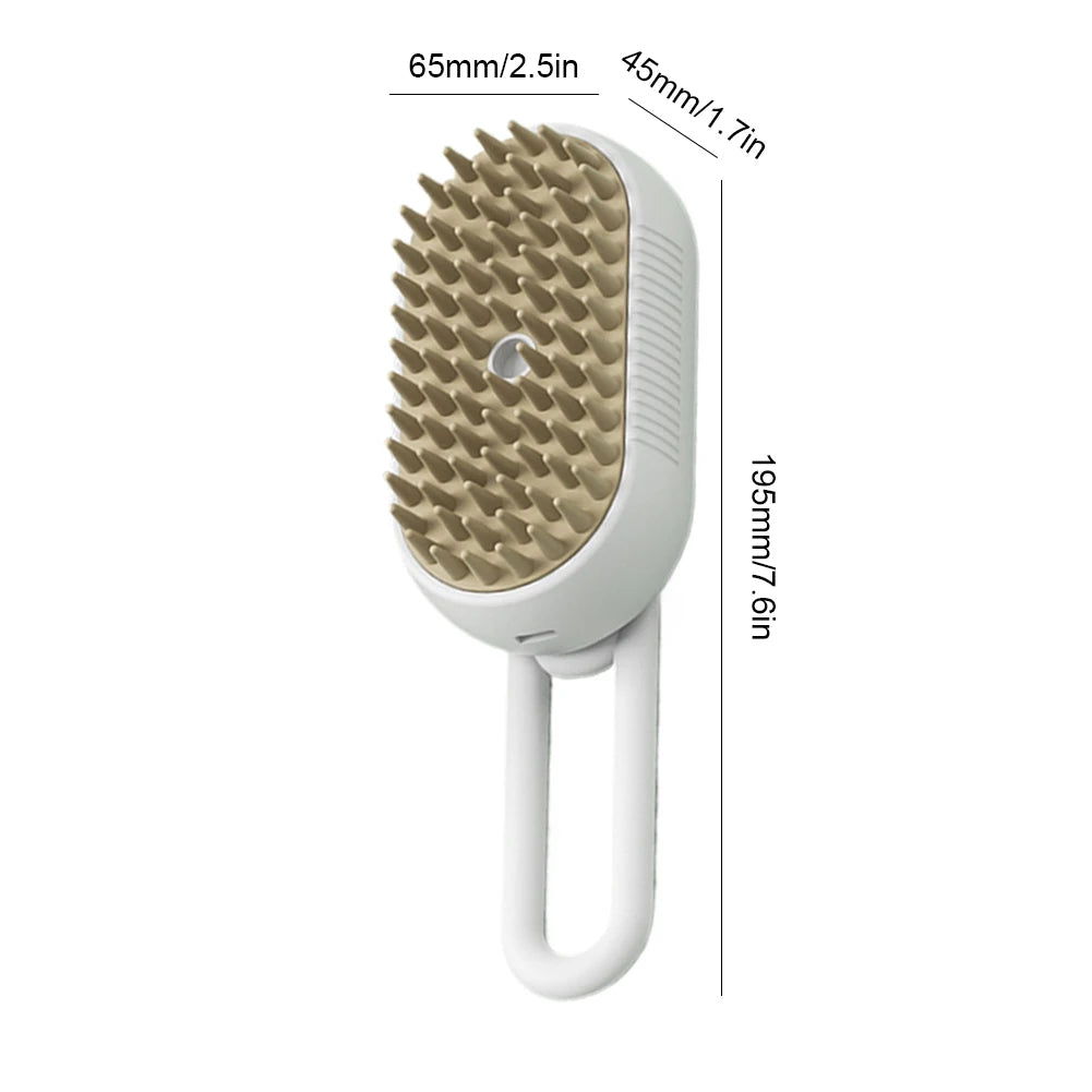 USB Rechargeable Cat and Dog Grooming Comb with Electric Spray