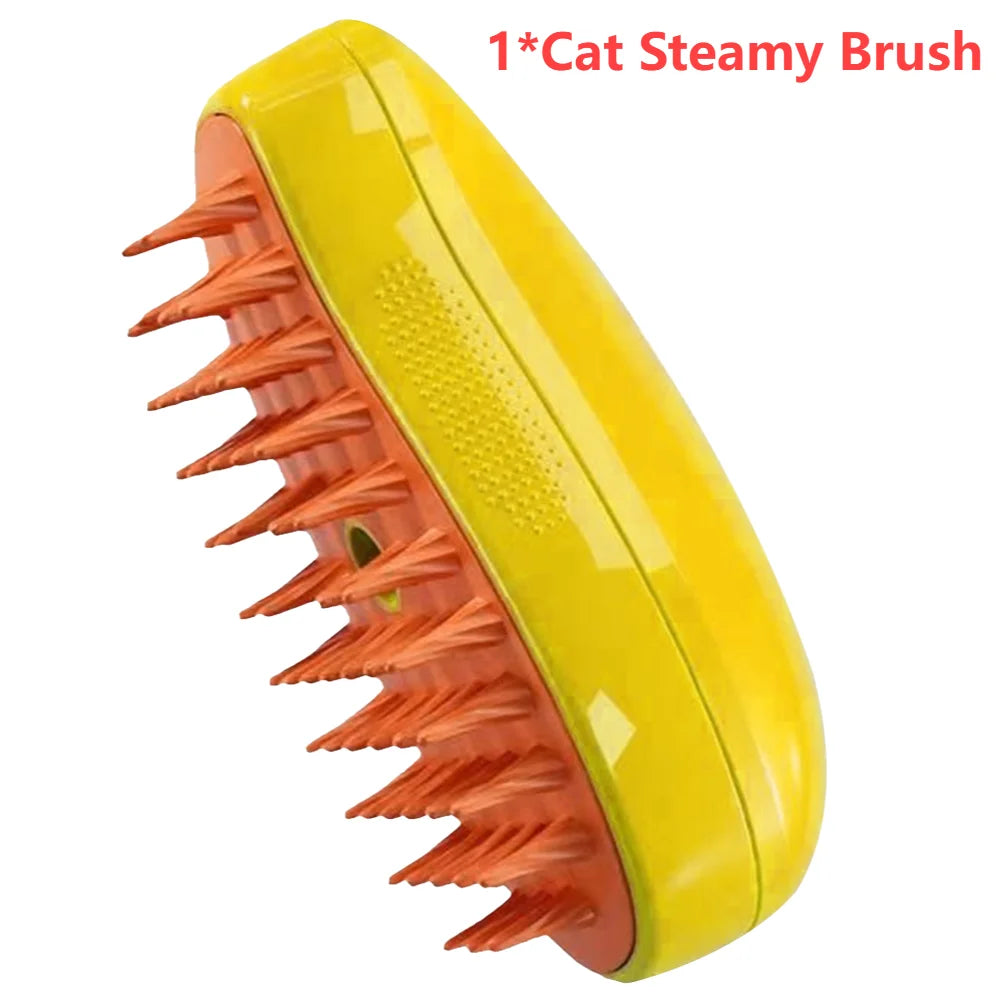 3-in-1 Pet Grooming Comb with Spray – For Cats & Dogs