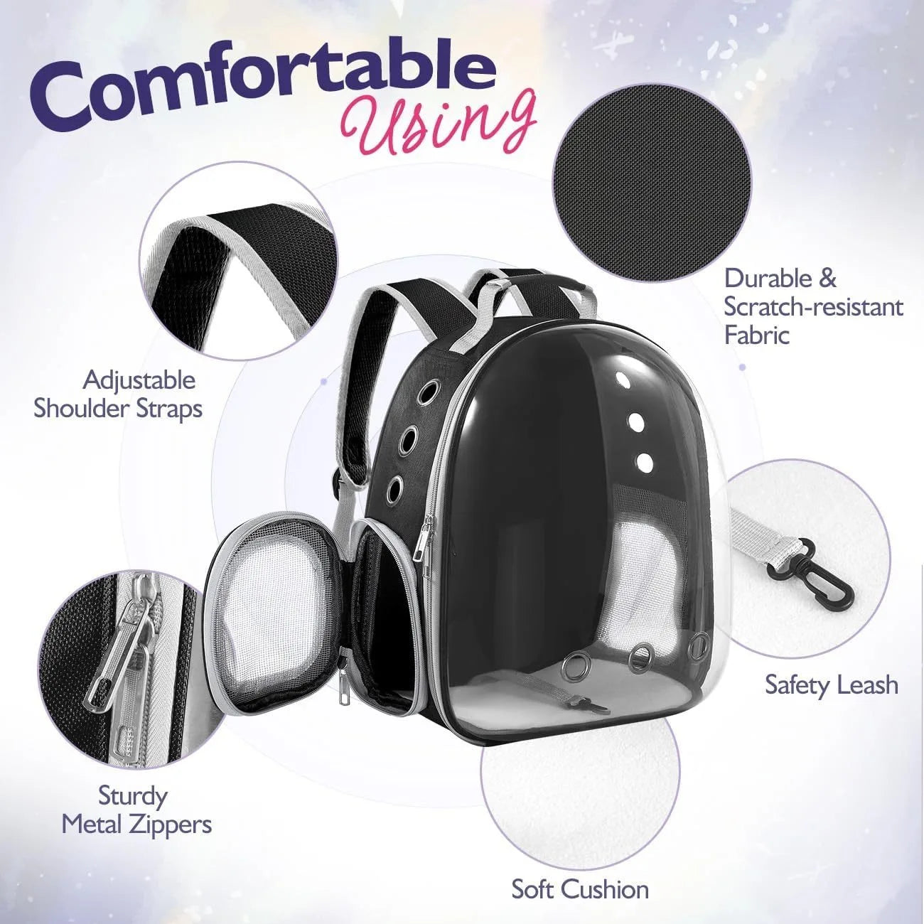 Bubble Carrying Bag for Small Medium Dogs Cats