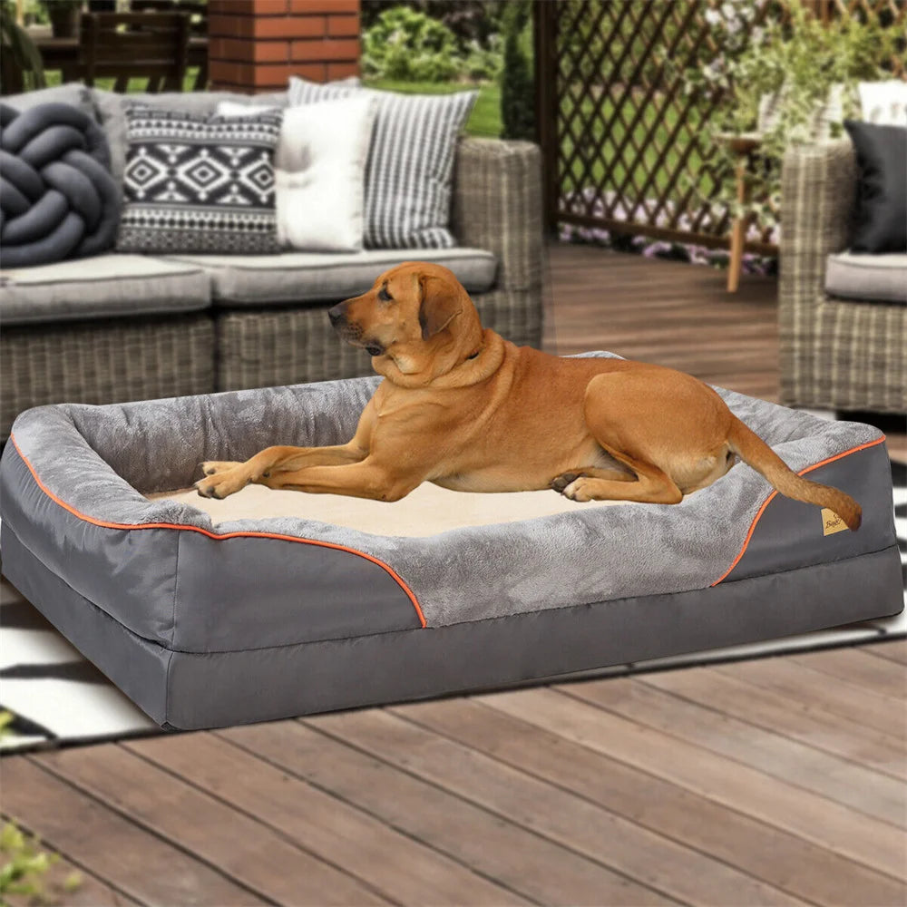 Orthopedic Memory Foam Dog Bed – Extra Thick and Comfy
