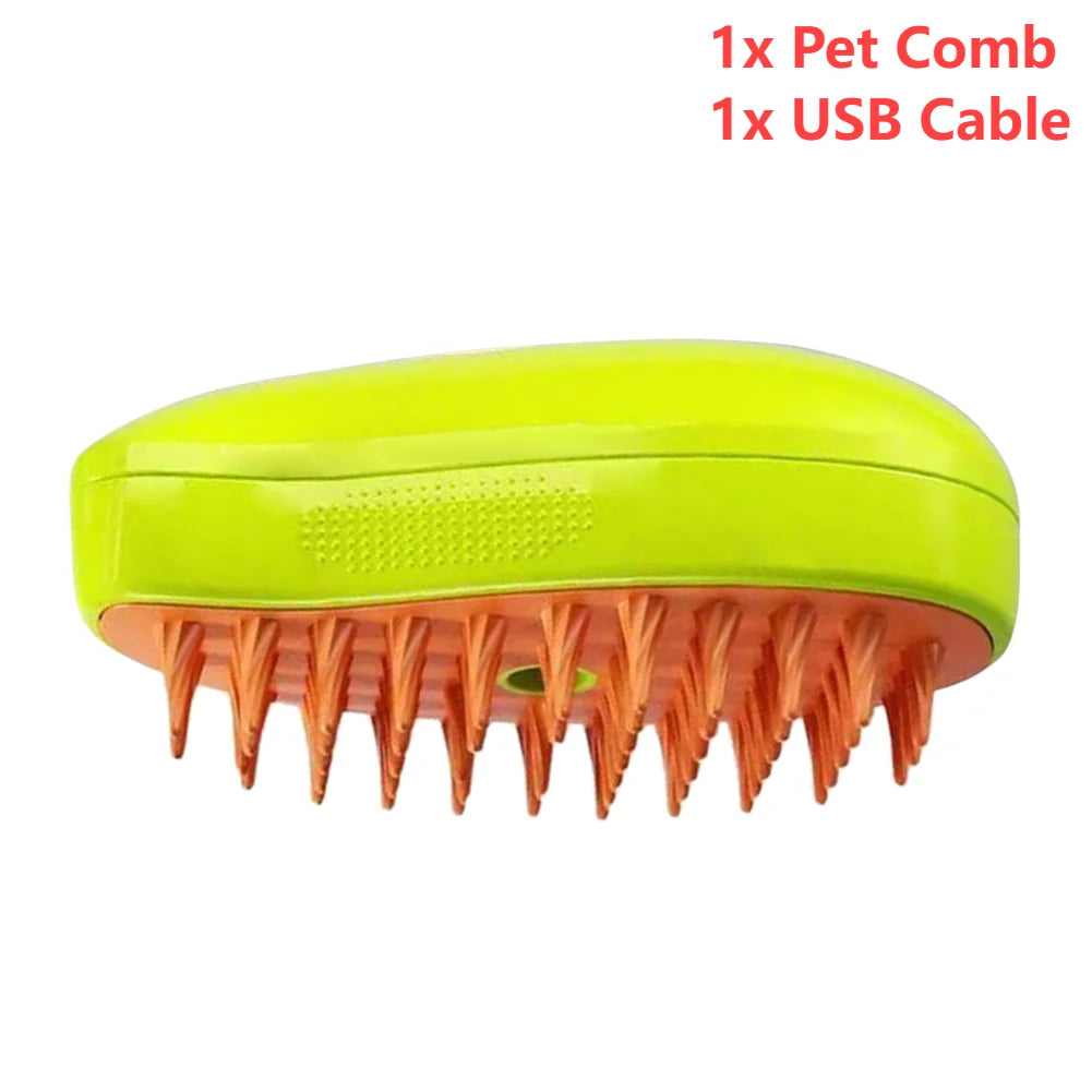 3-in-1 Pet Grooming Comb with Spray – For Cats & Dogs