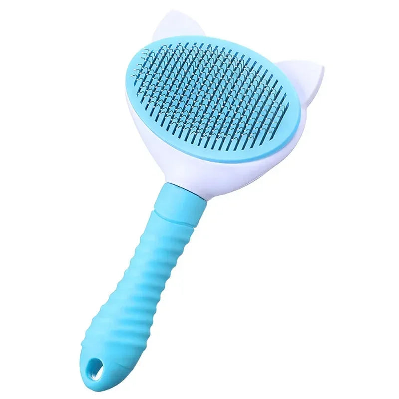 Self-Cleaning Pet Grooming Brush – For Cats & Dogs