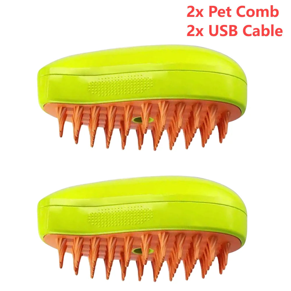 3-in-1 Pet Grooming Comb with Spray – For Cats & Dogs