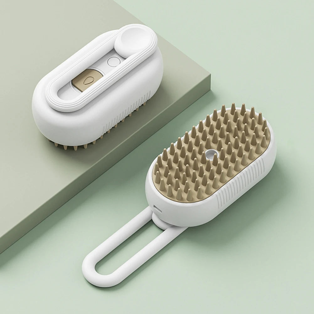 USB Rechargeable Cat and Dog Grooming Comb with Electric Spray