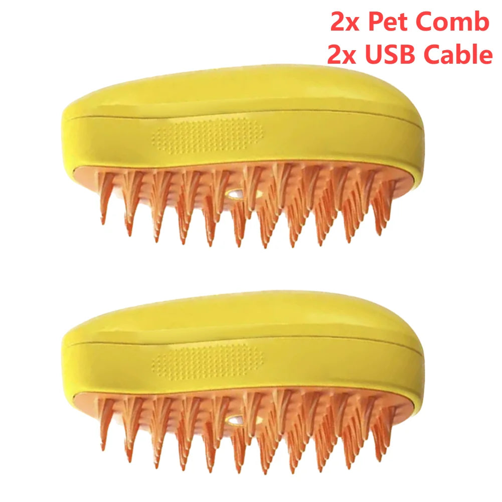 3-in-1 Pet Grooming Comb with Spray – For Cats & Dogs