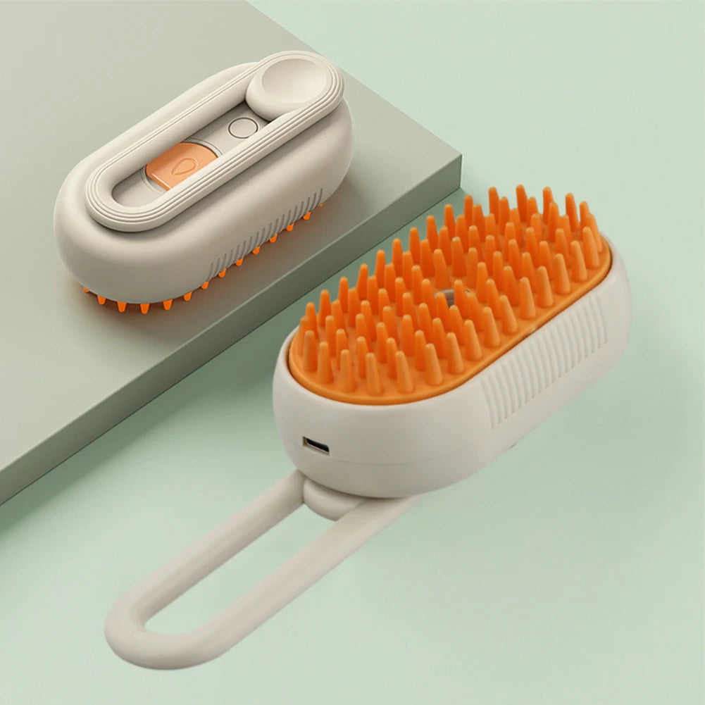 USB Rechargeable Cat and Dog Grooming Comb with Electric Spray