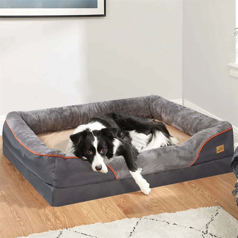 Orthopedic Memory Foam Dog Bed – Extra Thick and Comfy