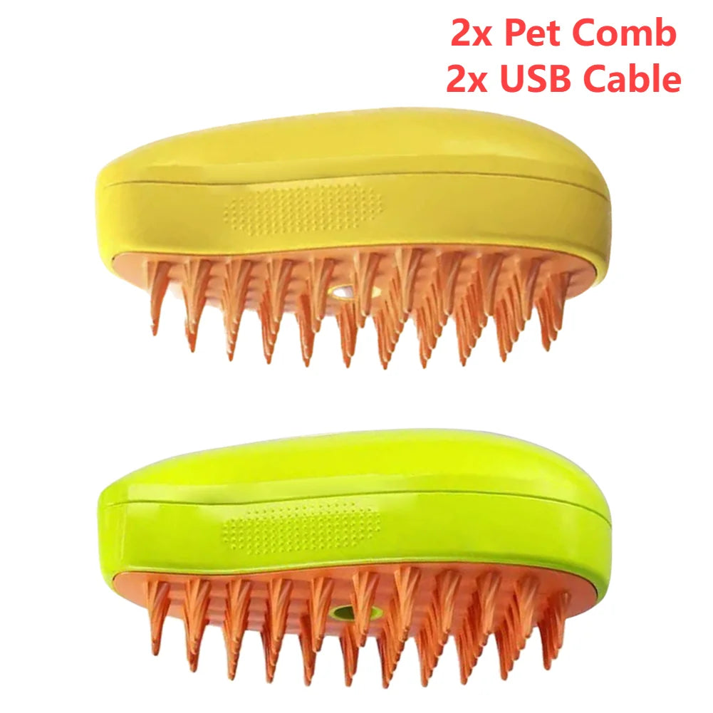 3-in-1 Pet Grooming Comb with Spray – For Cats & Dogs