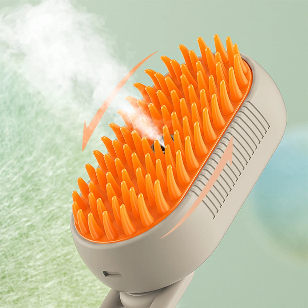 USB Rechargeable Cat and Dog Grooming Comb with Electric Spray