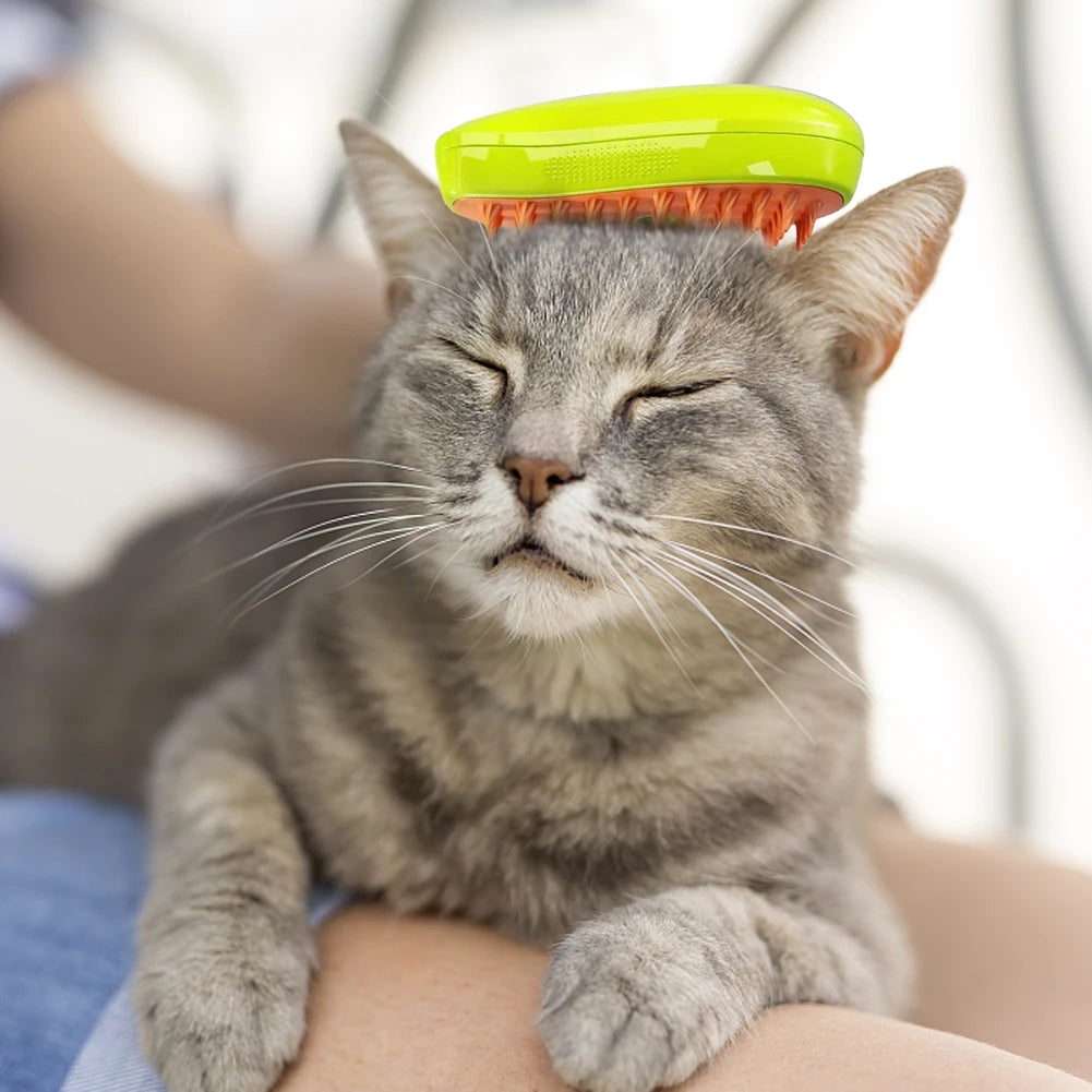 3-in-1 Pet Grooming Comb with Spray – For Cats & Dogs