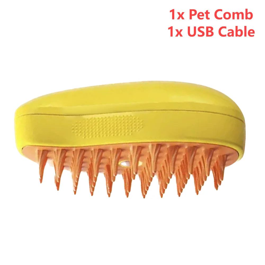 3-in-1 Pet Grooming Comb with Spray – For Cats & Dogs