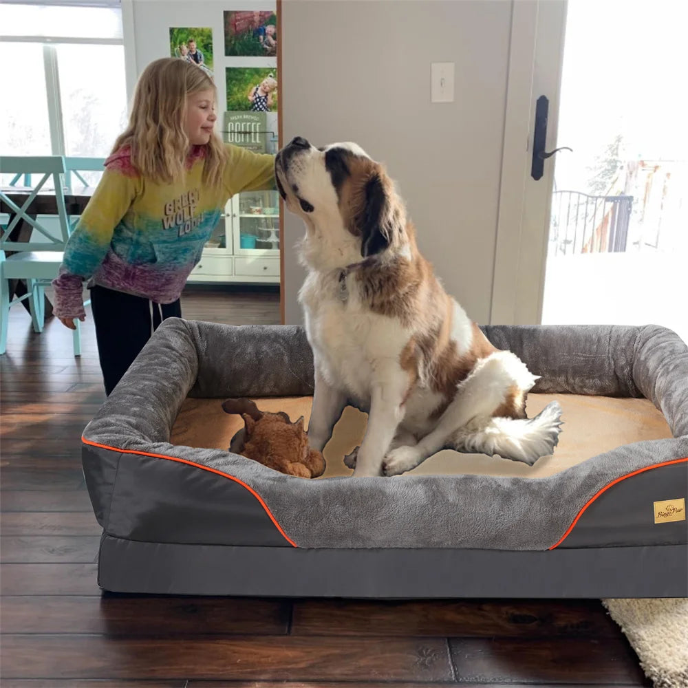 Orthopedic Memory Foam Dog Bed – Extra Thick and Comfy
