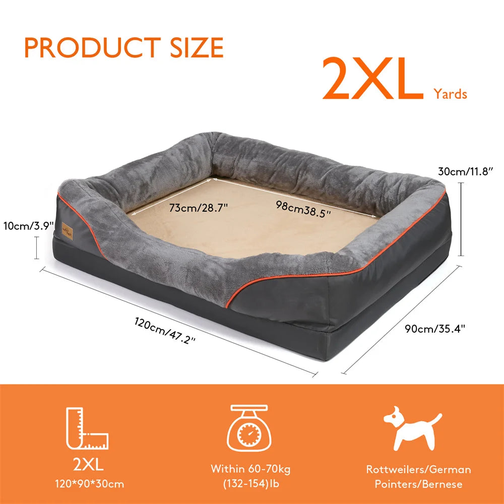 Orthopedic Memory Foam Dog Bed – Extra Thick and Comfy