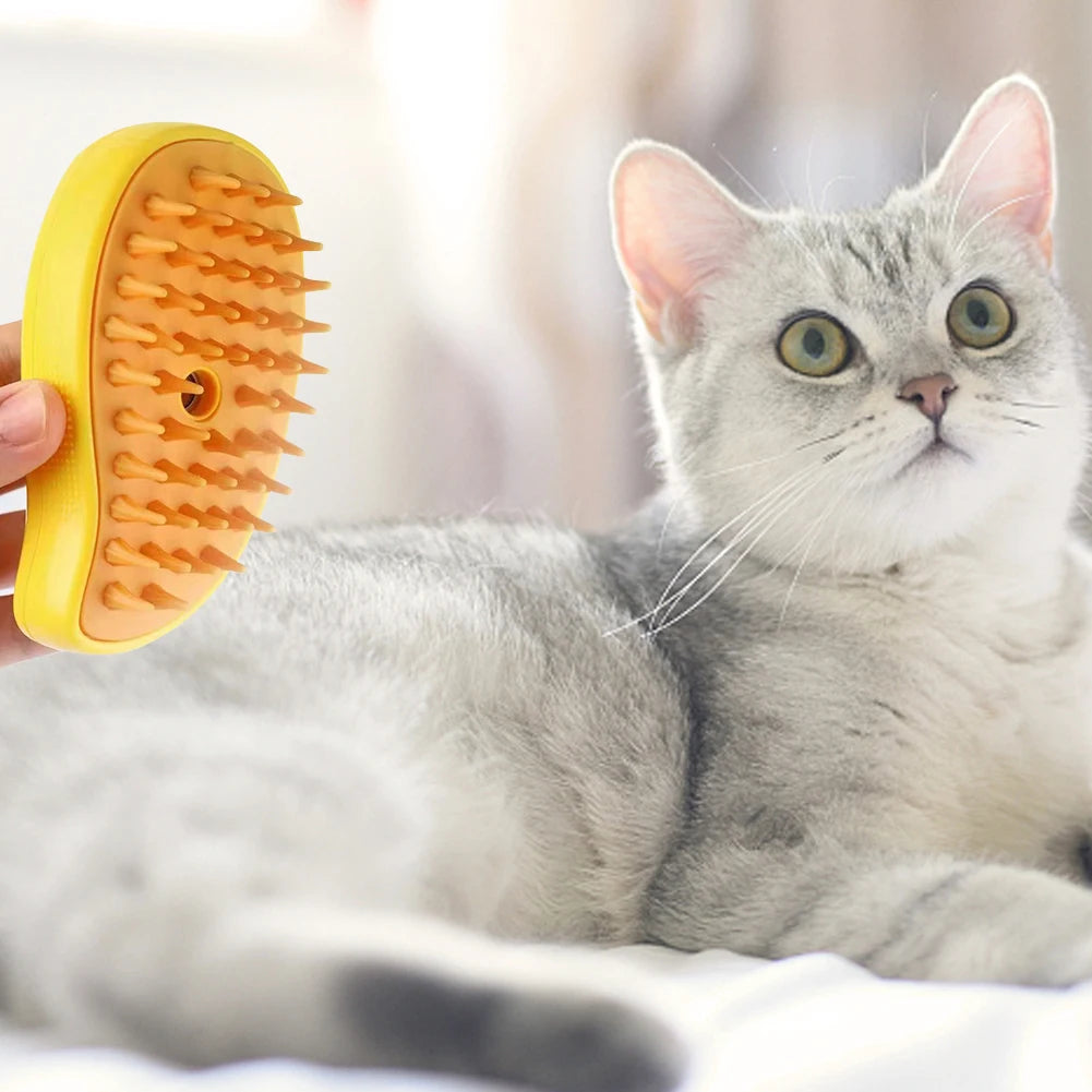 3-in-1 Pet Grooming Comb with Spray – For Cats & Dogs