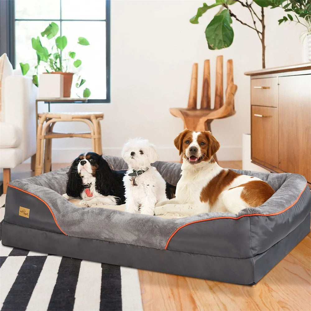 Orthopedic Memory Foam Dog Bed – Extra Thick and Comfy