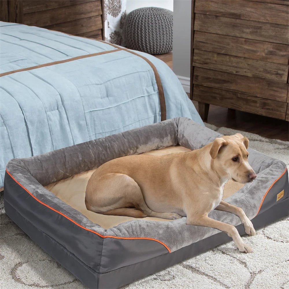 Orthopedic Memory Foam Dog Bed – Extra Thick and Comfy