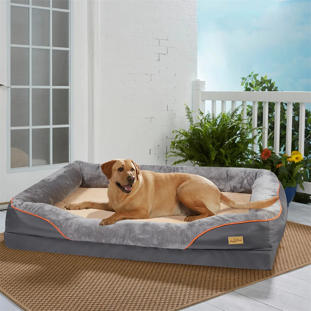 Orthopedic Memory Foam Dog Bed – Extra Thick and Comfy