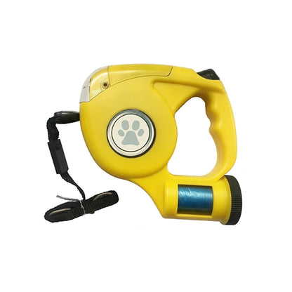 LED Dog Leash With Garbage Bag Automatic 4.5M