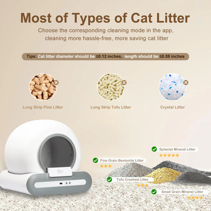 DOEL  Automatic Cat Litter Box Self Cleaning