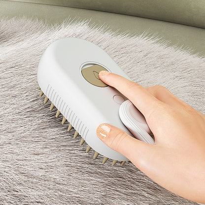 USB Rechargeable Cat and Dog Grooming Comb with Electric Spray