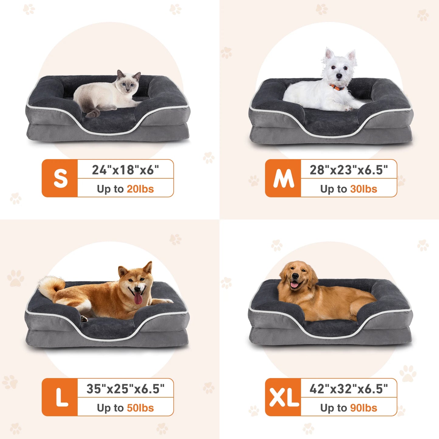 JHK Orthopedic Bed for Dogs & Cats