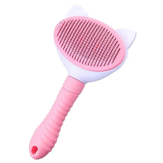Self-Cleaning Pet Grooming Brush – For Cats & Dogs