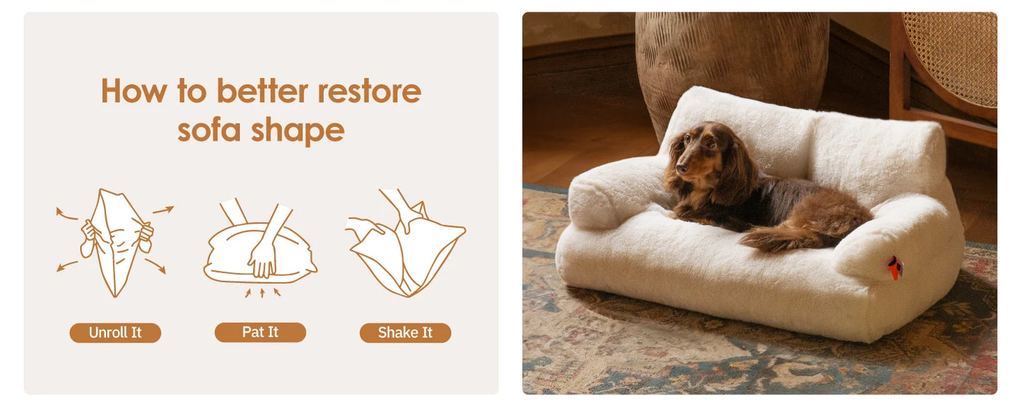 Mewoofun Pet Couch Bed
