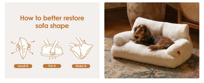 Mewoofun Pet Couch Bed