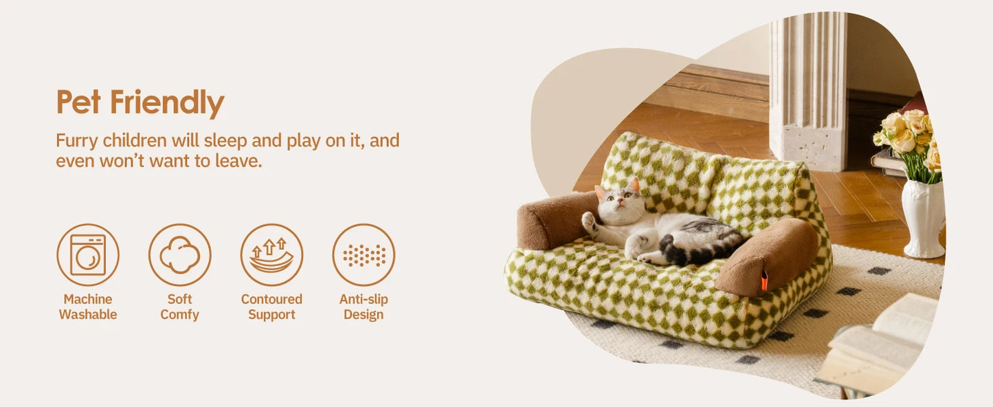 Mewoofun Pet Couch Bed