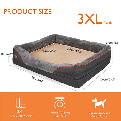 Orthopedic Memory Foam Dog Bed – Extra Thick and Comfy