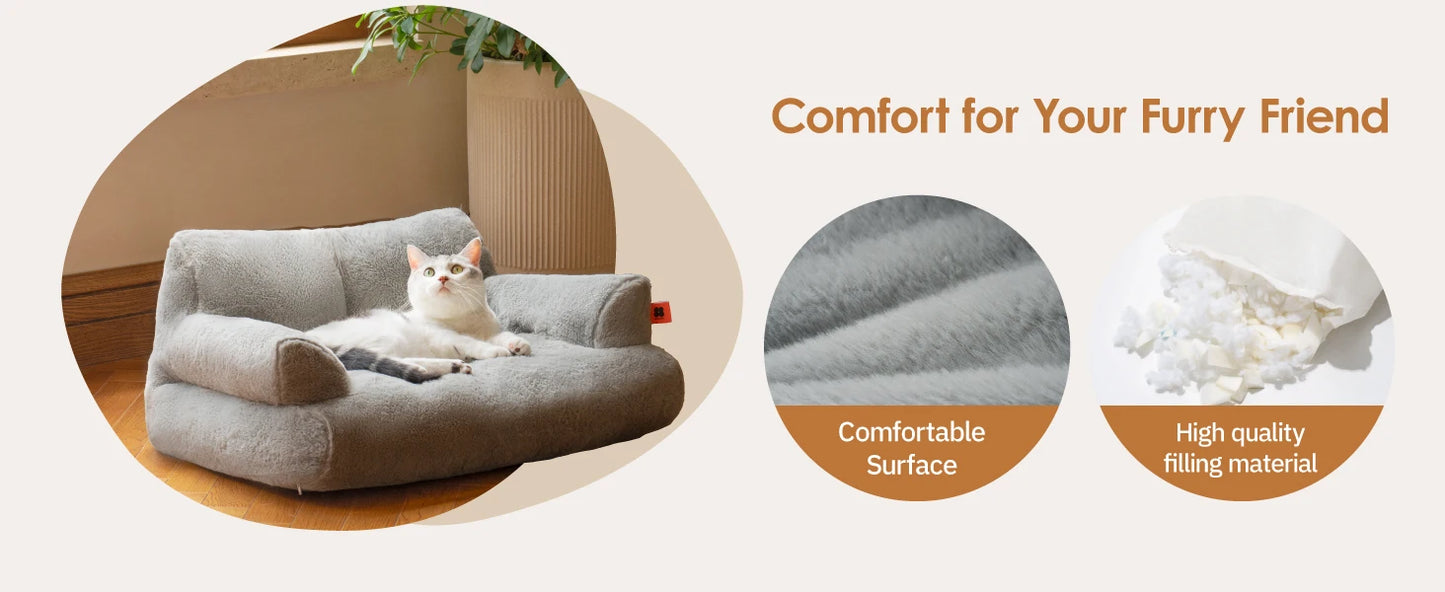 Mewoofun Pet Couch Bed