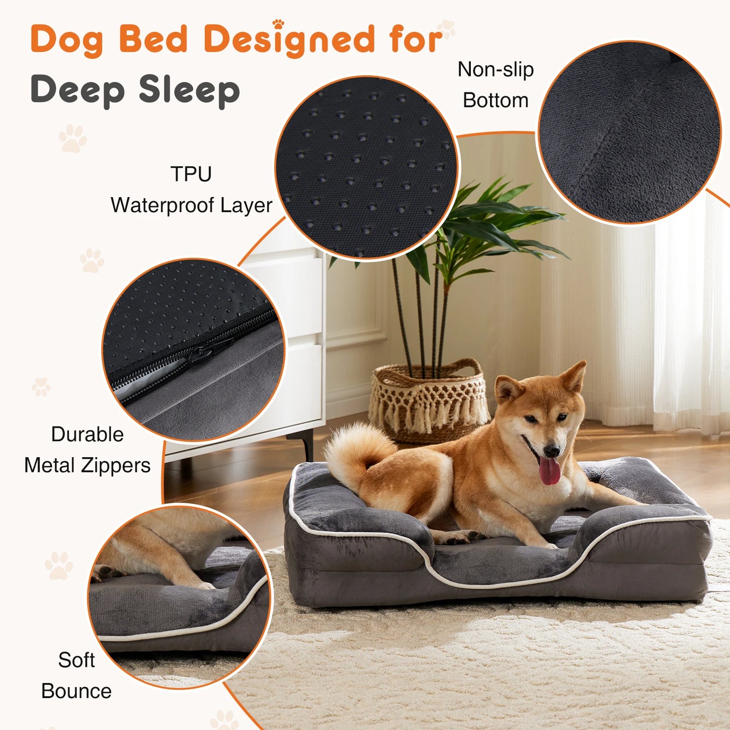JHK Orthopedic Bed for Dogs & Cats
