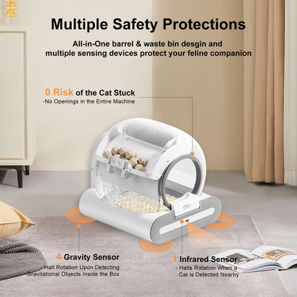 DOEL  Automatic Cat Litter Box Self Cleaning
